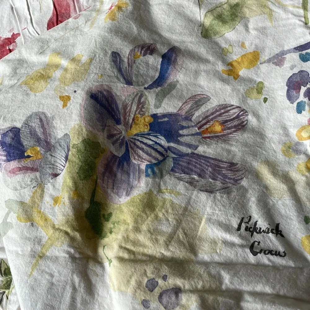 Pottery Barn Painterly Bird Duvet Cover full/queen